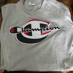 Champion T-Shirt, Medium, Gray